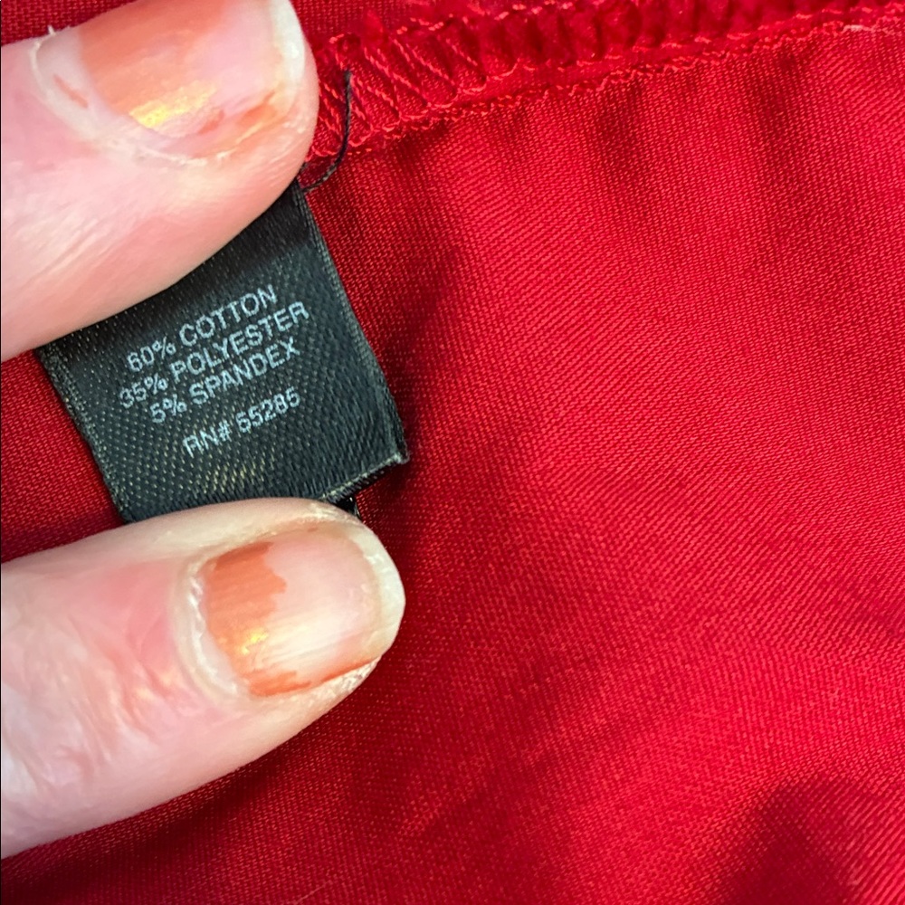 Express Deep Red Button-Down Shirt - Picture 6 of 7